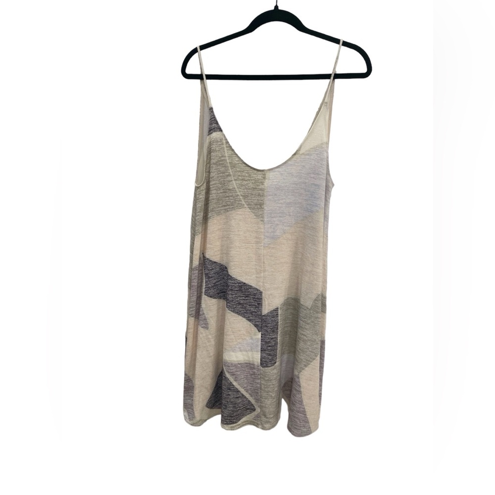Wilfred Free Neutral Rafaeli Spaghetti Strap  Abstract Art Mosaic Mini Dress